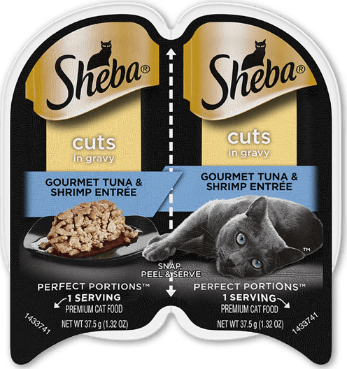 Sheba Cuts In Gravy Tuna And Shrimp Entrée